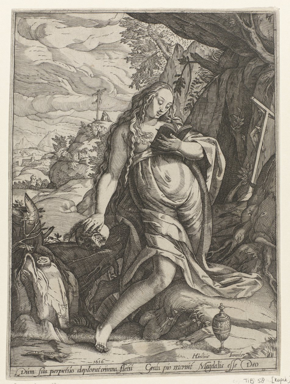 De boetvaardige Maria Magdalena door Anonymous