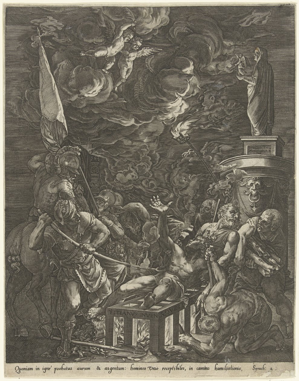 De marteling van de H. Laurentius door Anonymous
