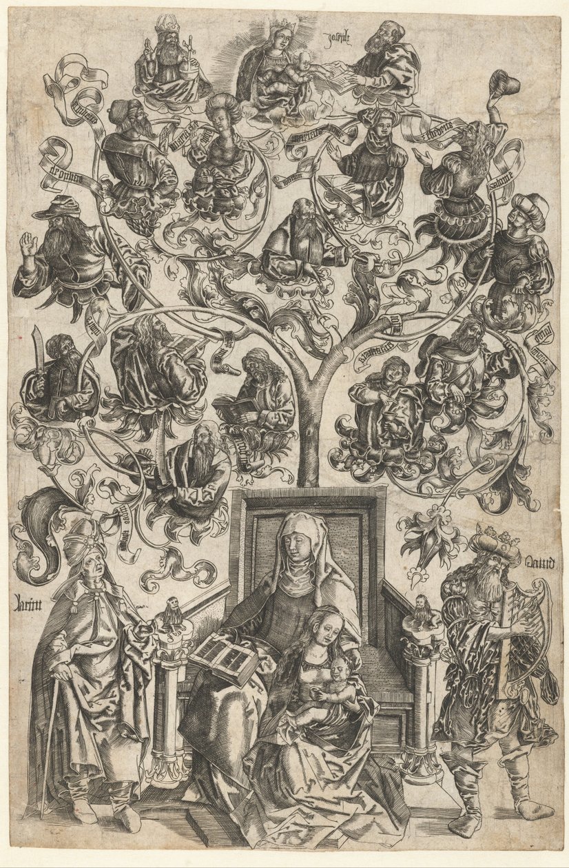 De stamboom van Maria door Anonymous