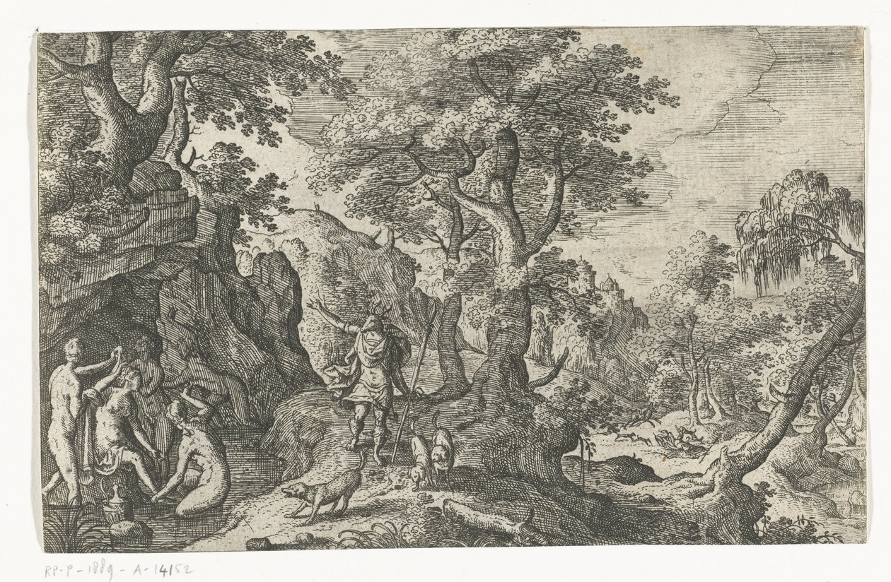 Diana en Actaeon door Anonymous