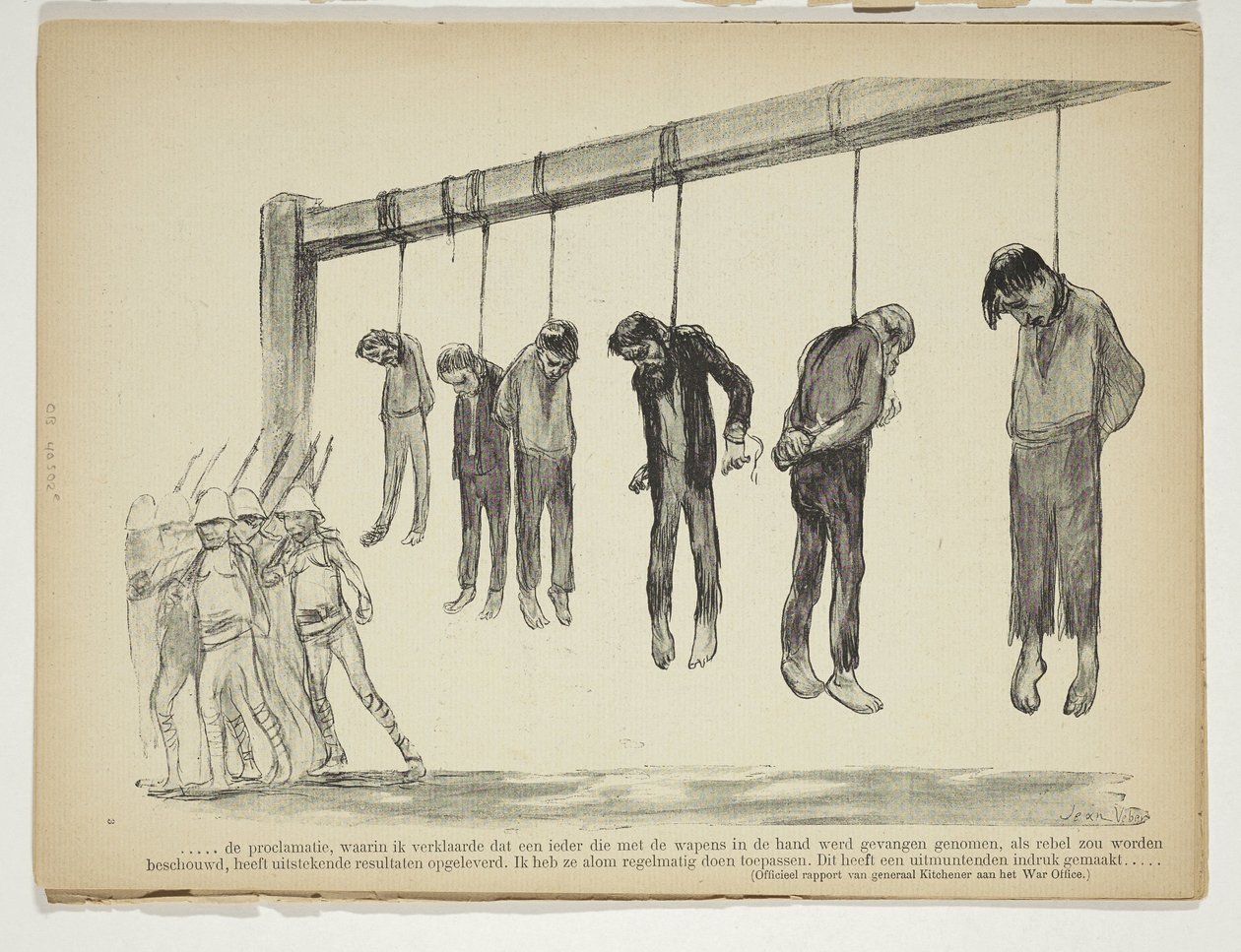 Door de Britten opgehangen Boeren door Anonymous