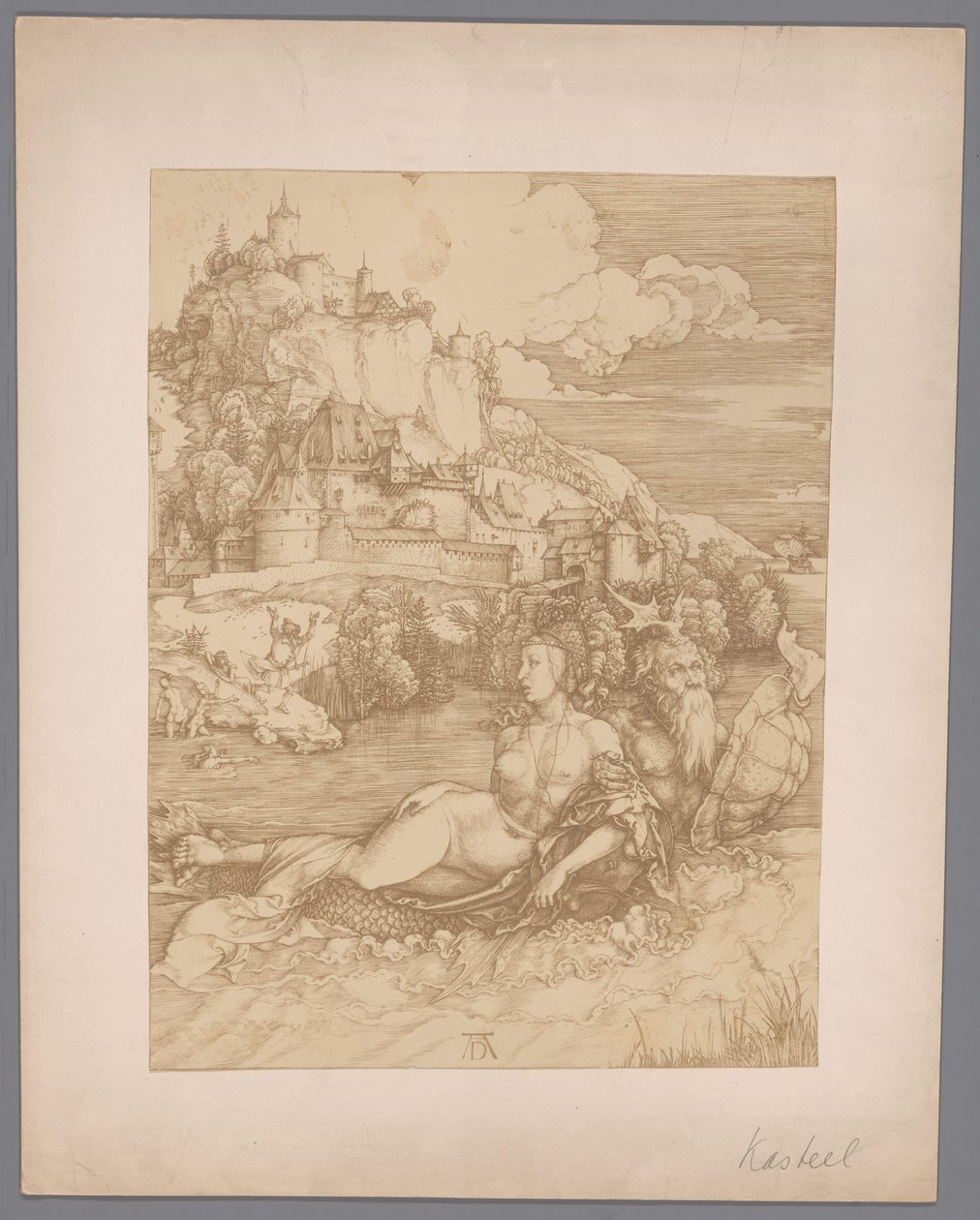 Ontvoering door het zeemonster door Albrecht Dürer door Anonymous
