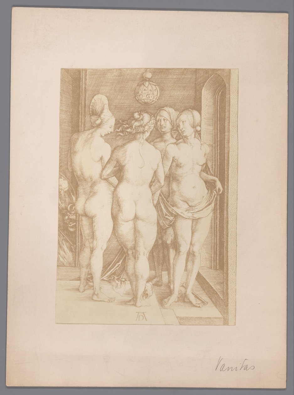 Vier naakte vrouwen door Albrecht Dürer door Anonymous