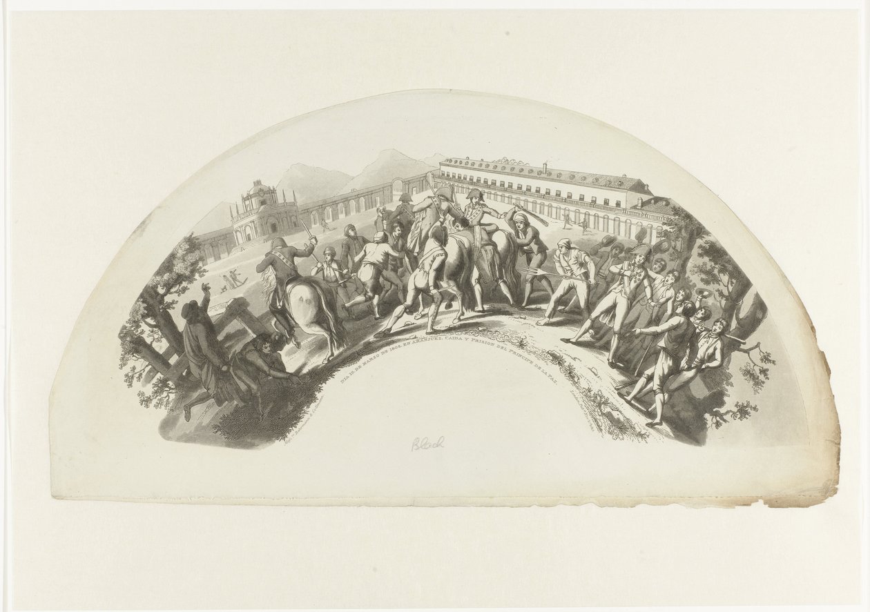Gevangenneming van Manuel de Godoy door Franse troepen te Madrid op 19 maart 1808 door Anonymous