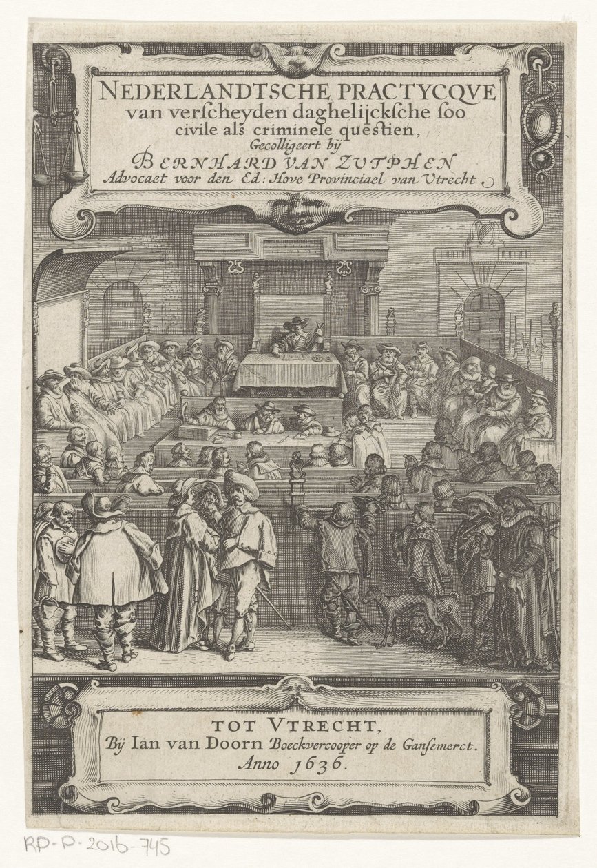 Gezicht in een rechtszaal door Anonymous