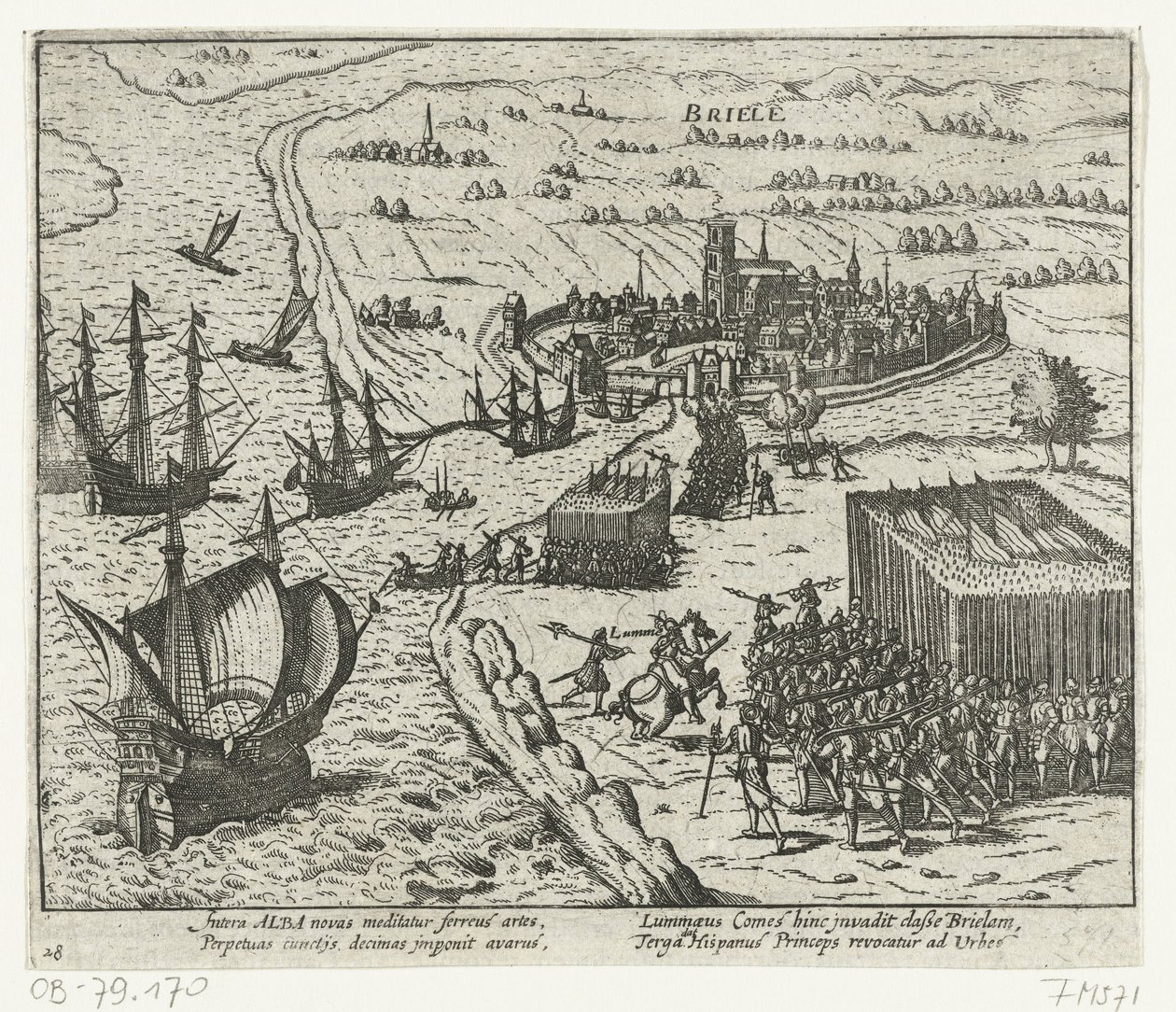 Inname van Den Briel door de watergeuzen, 1572 door Anonymous