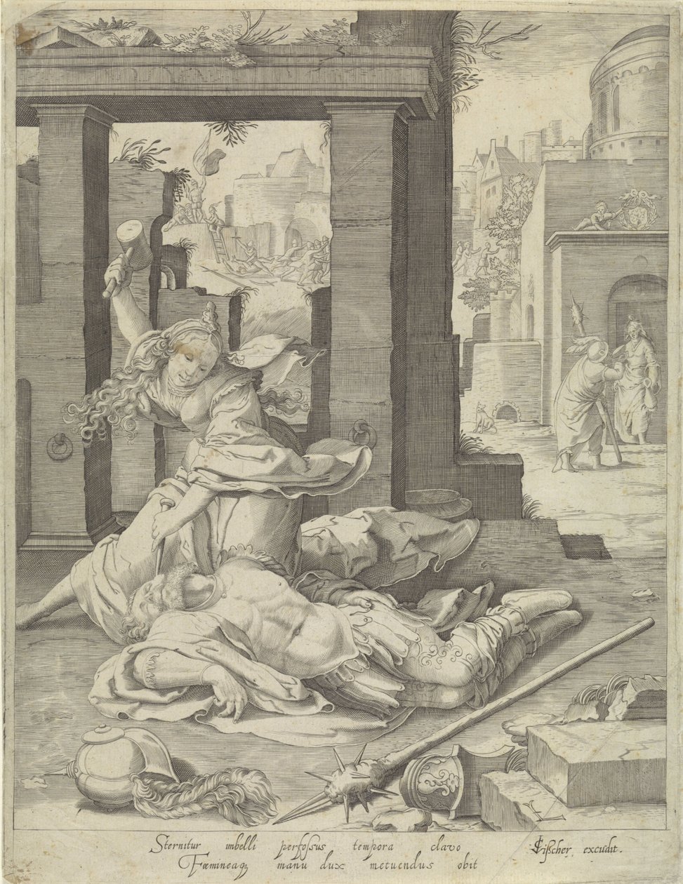 Jaël en Sisera door Anonymous