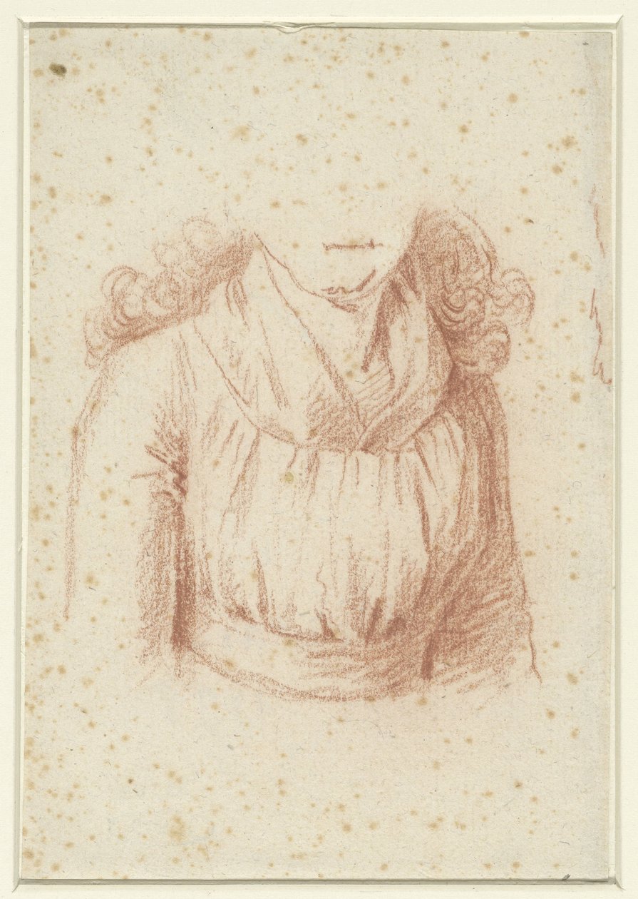 Kostuumstudie voor een portret van Madame Molet door Anonymous