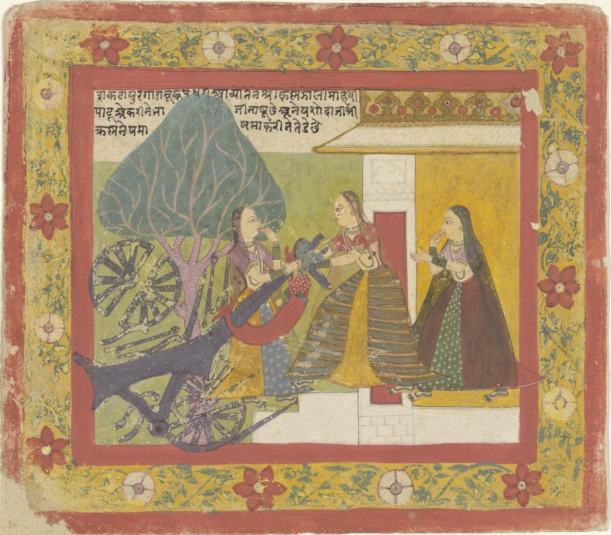 Krishna vernietigt de wagendemon door Anonymous