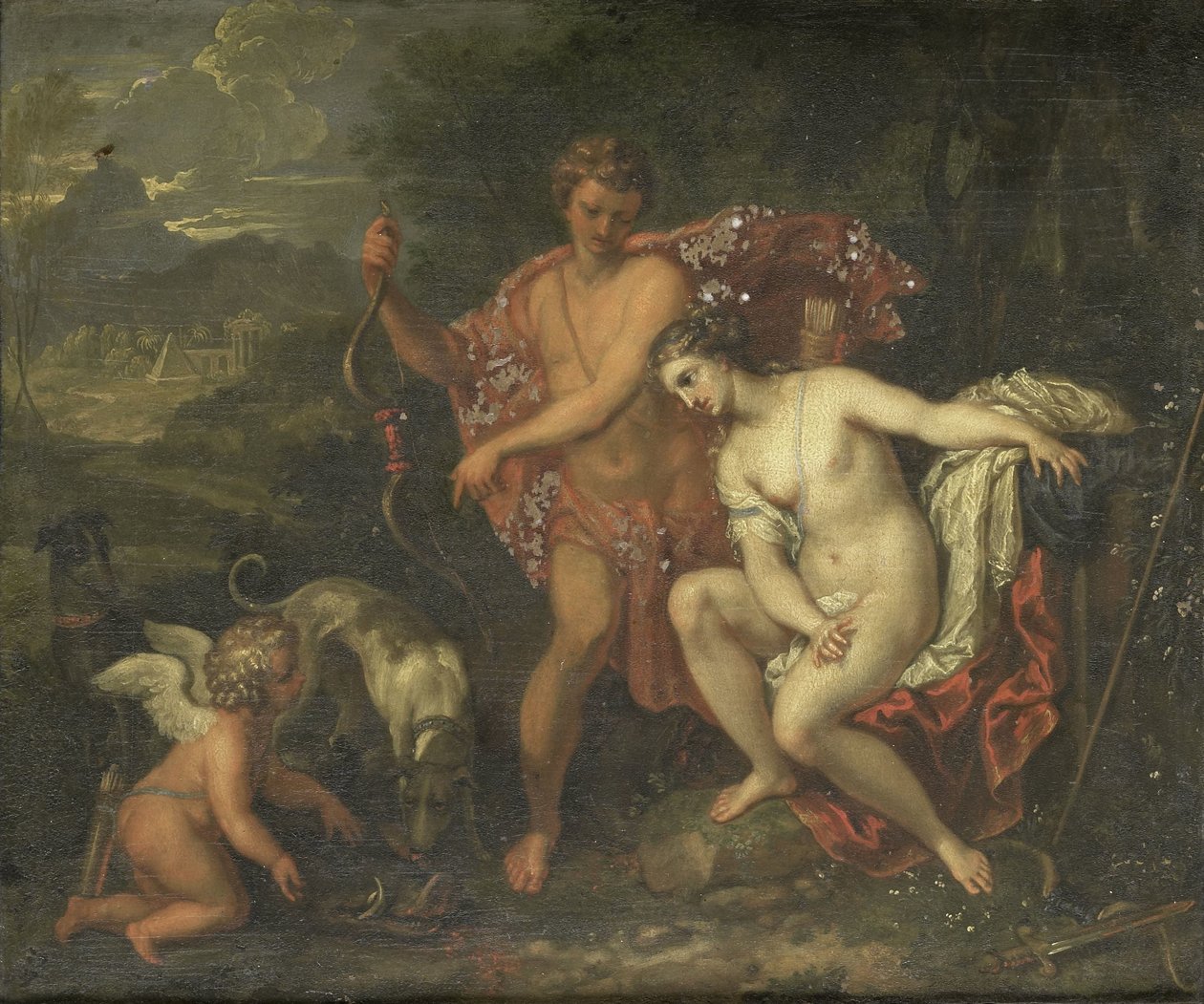Meleager en Atalanta door Anonymous