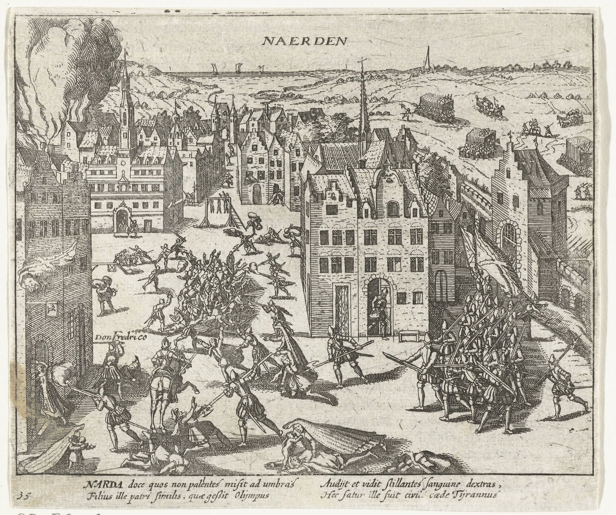 Moord door de Spanjaarden te Naarden, 1572 door Anonymous
