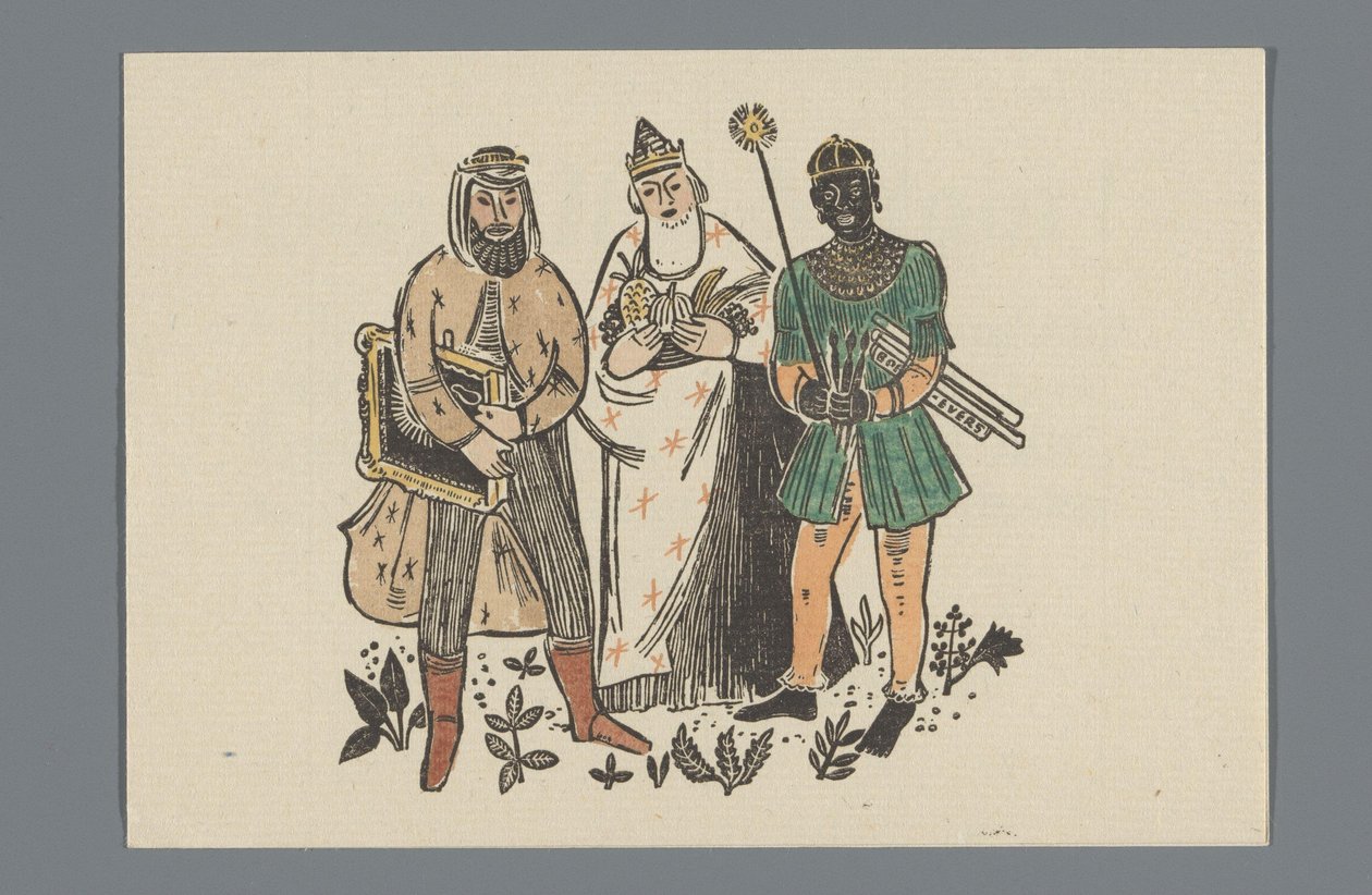 Nieuwjaarswens van lettergieterij J. John Söhne door Anonymous