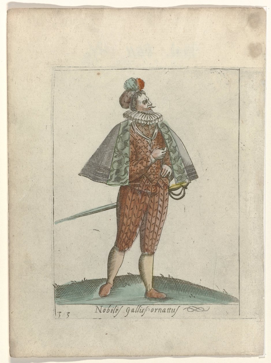 Nobilis Gallies ornattus door Anonymous