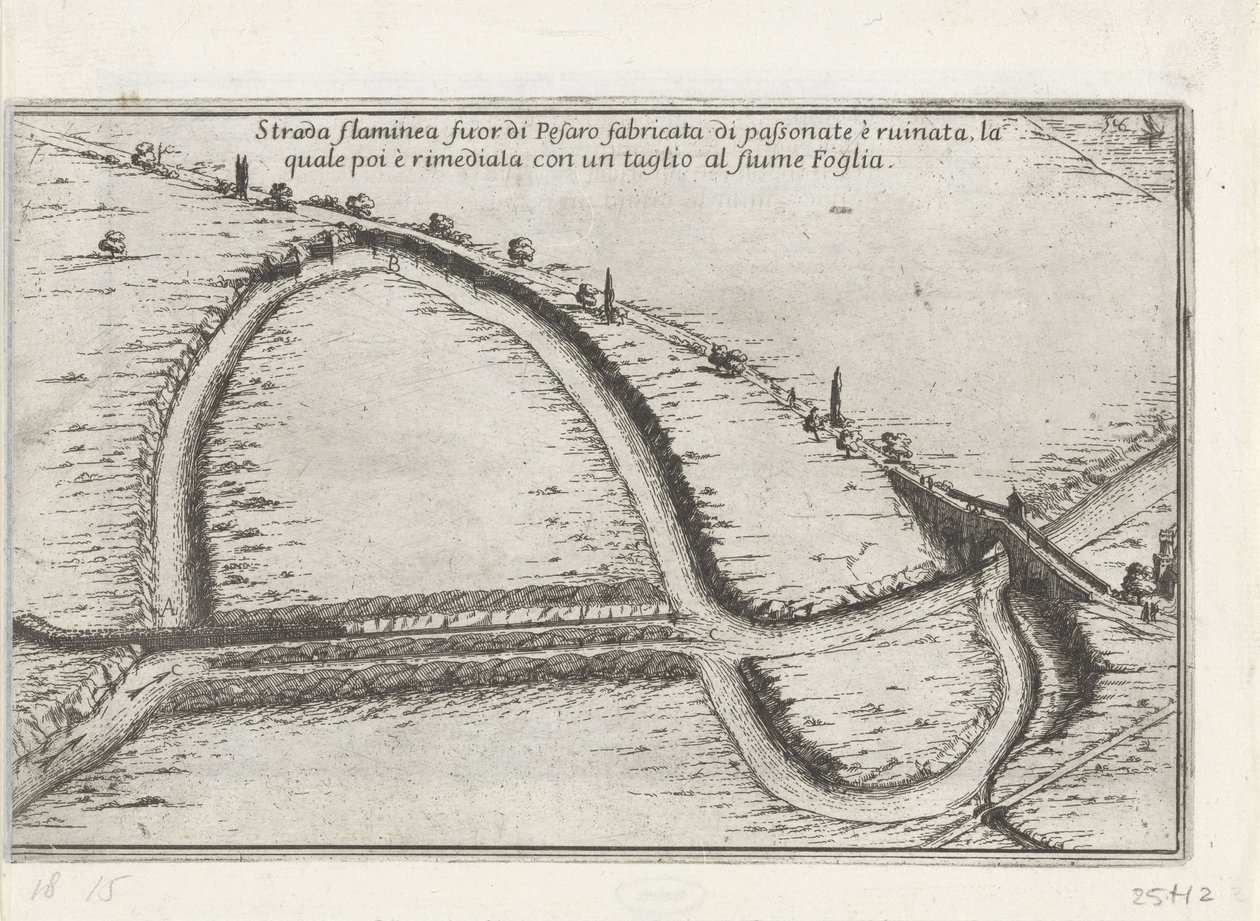 Omleggen van een bocht van een rivier door Anonymous