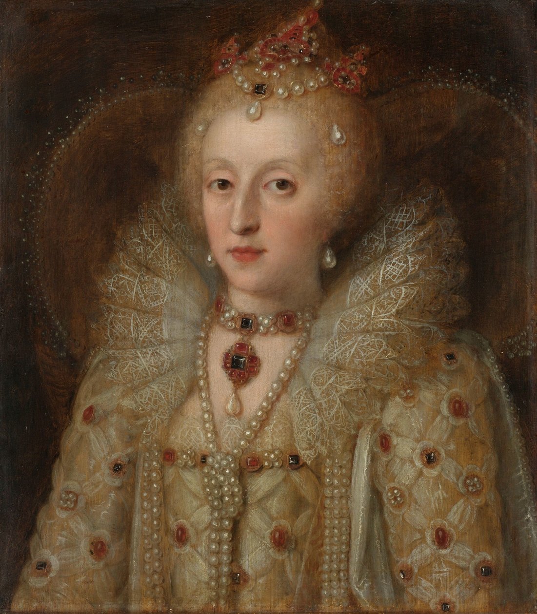 Portret van Elizabeth I, koningin van Engeland door Anonymous