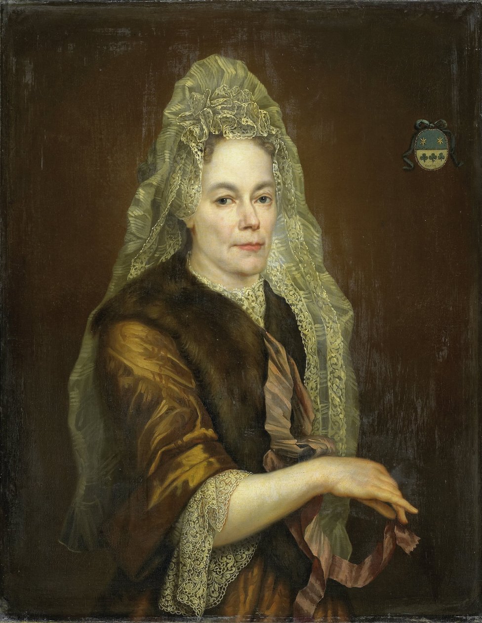 Portret van Petronella Kettingh (1632-1707), vrouw van Diederik van Hogendorp door Anonymous