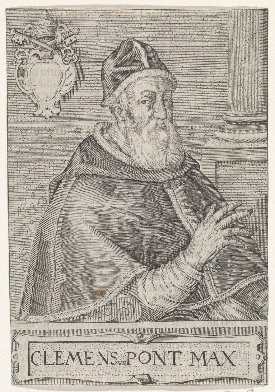 Portret paus Clemens VII door Anonymous