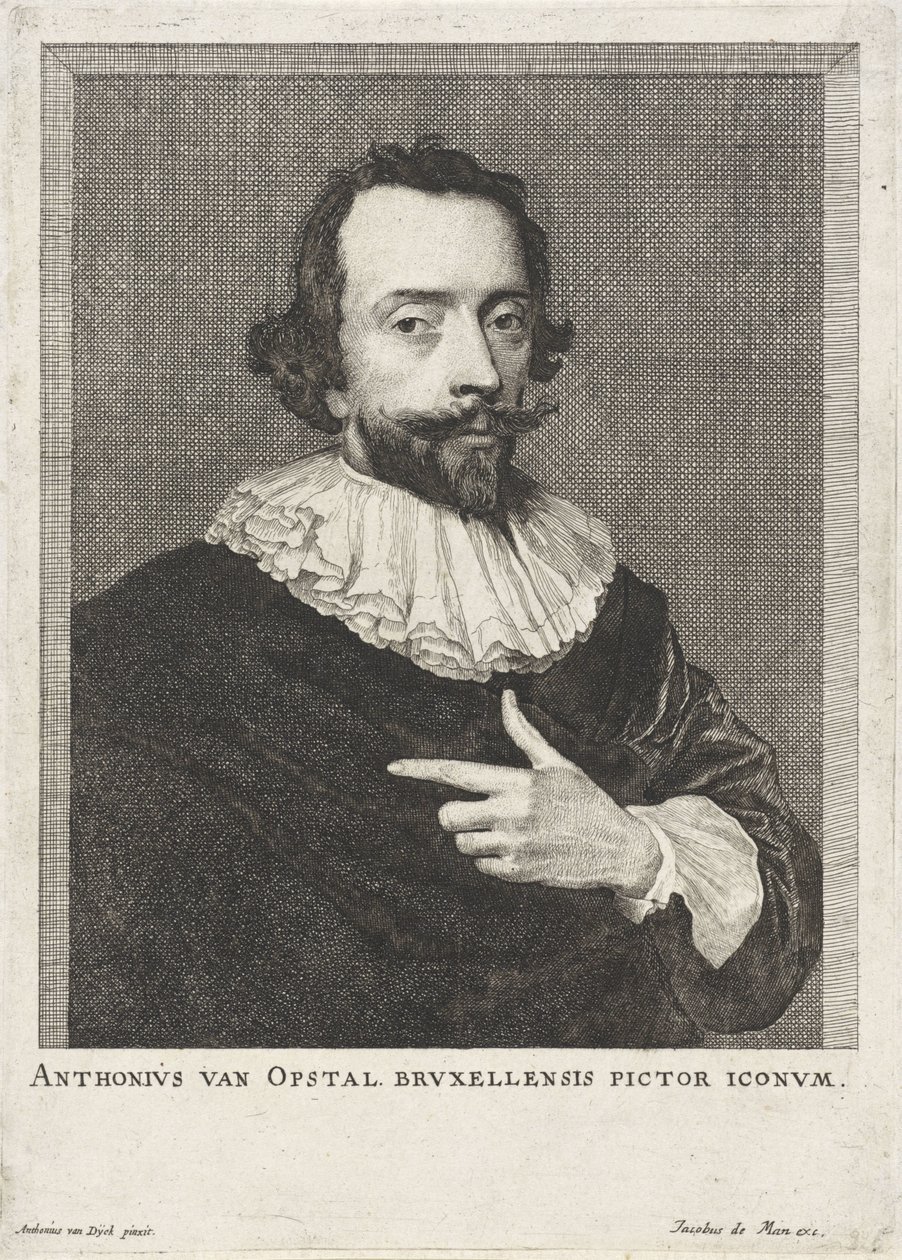 Portret van Anton van Opstal door Anonymous