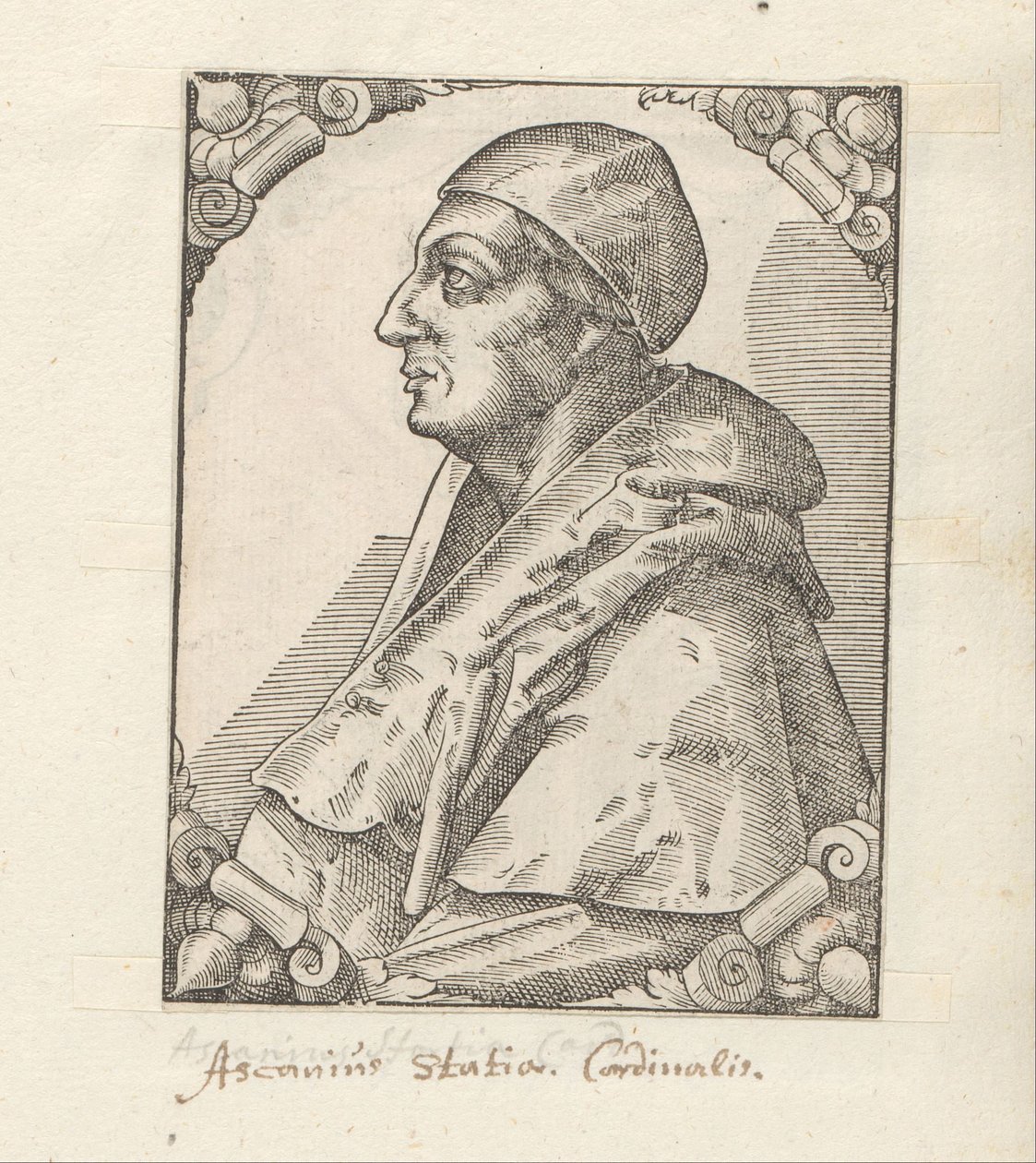 Portret van Ascanio Sforza door Anonymous