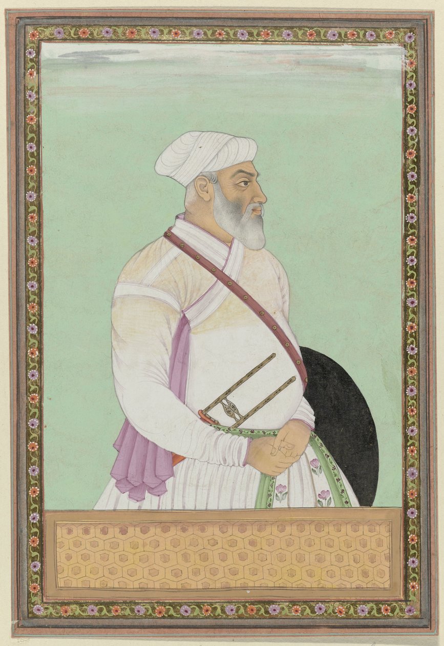 Portret van Dalil-khan, groot-vizier van Aurangzeb, is gouverneur van de provincie Deccan geweest; hij is afkomstig van de Rohela Pathanen door Anonymous