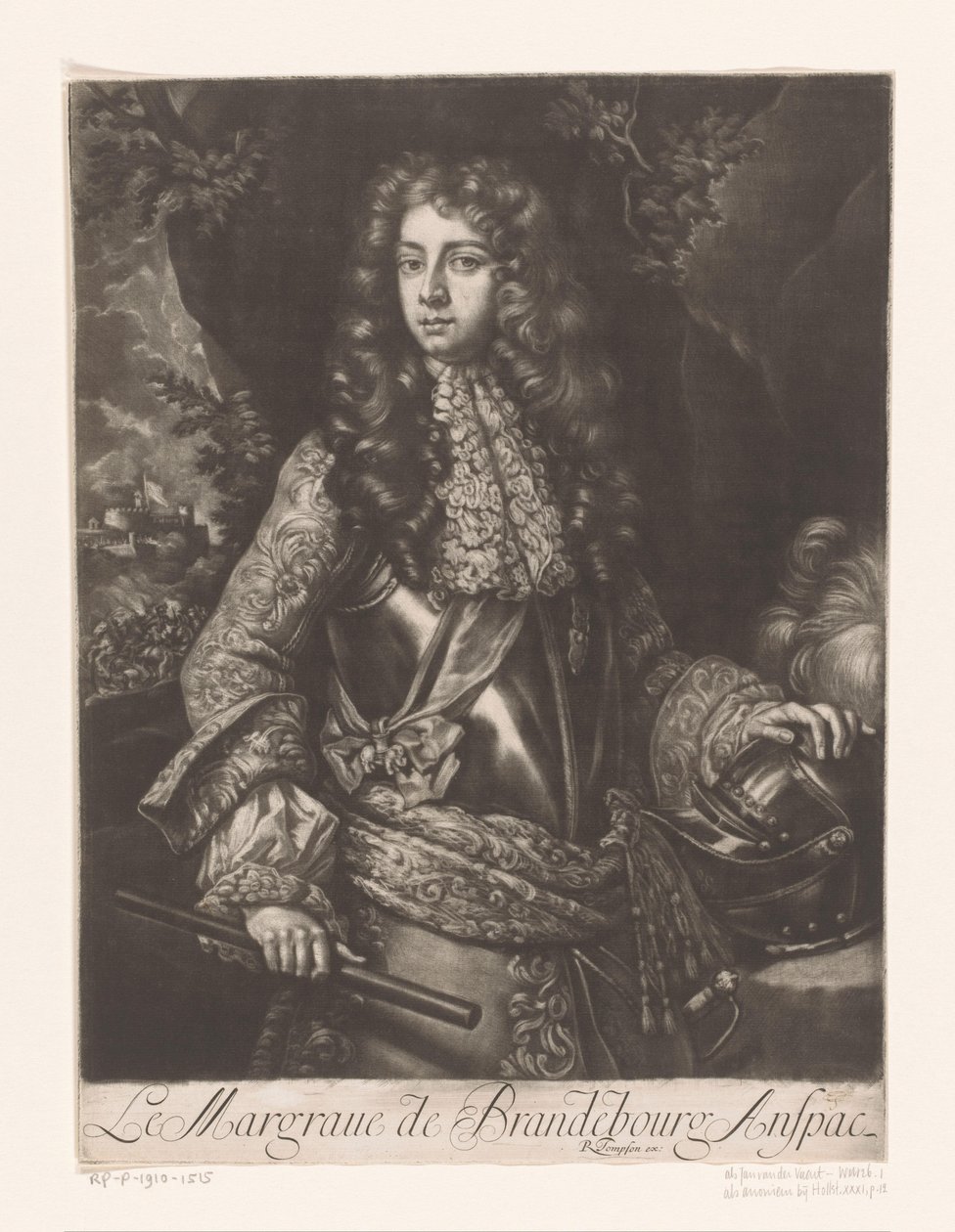 Portret van Johan Frederik van Brandenburg-Ansbach door Anonymous
