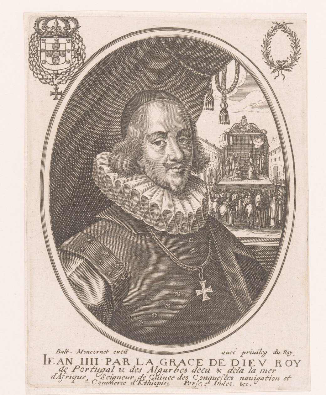 Portret van Johan IV van Portugal door Anonymous