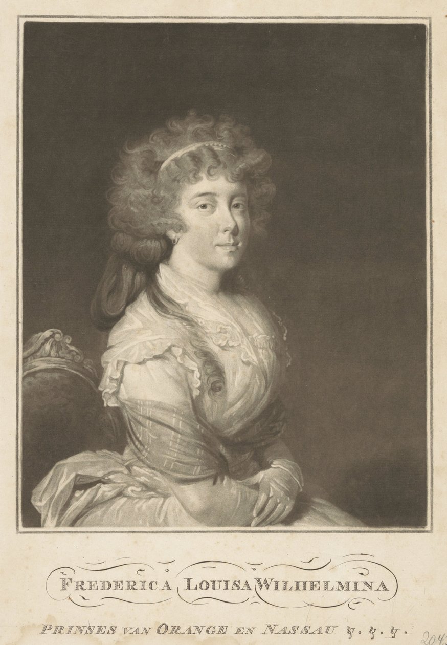 Portret van Louise, prinses van Oranje-Nassau door Anonymous