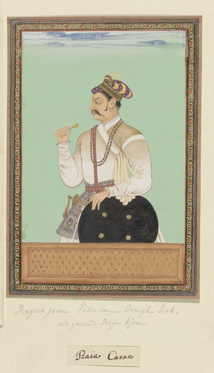 Portret van Raja Karan, die vizier van Aurangzeb is geweest door Anonymous