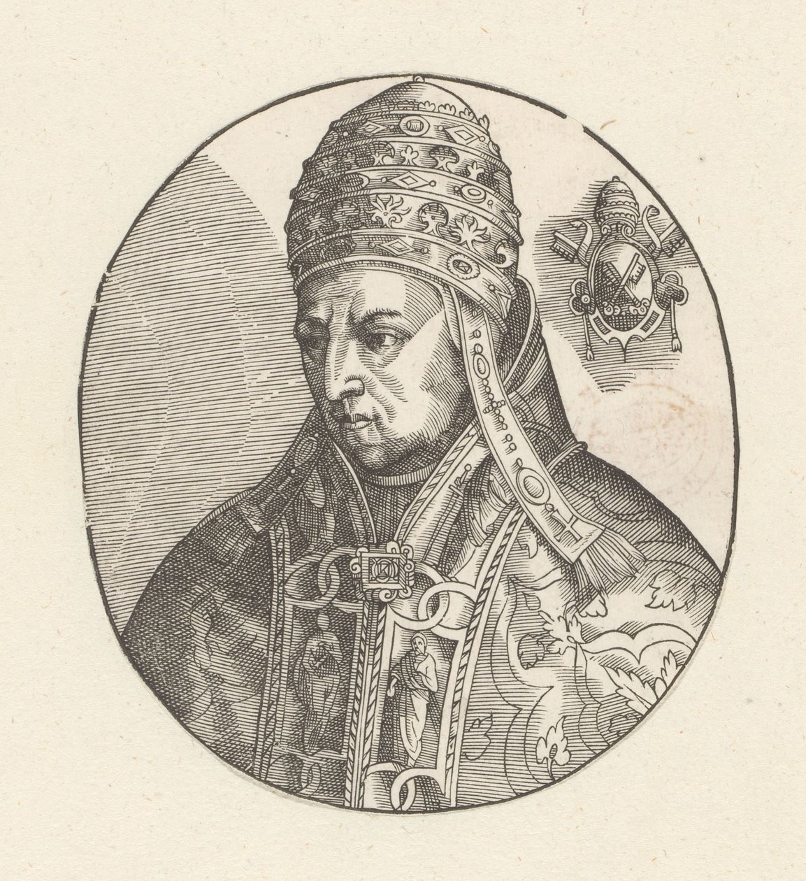 Portret van paus Nicolaas V door Anonymous