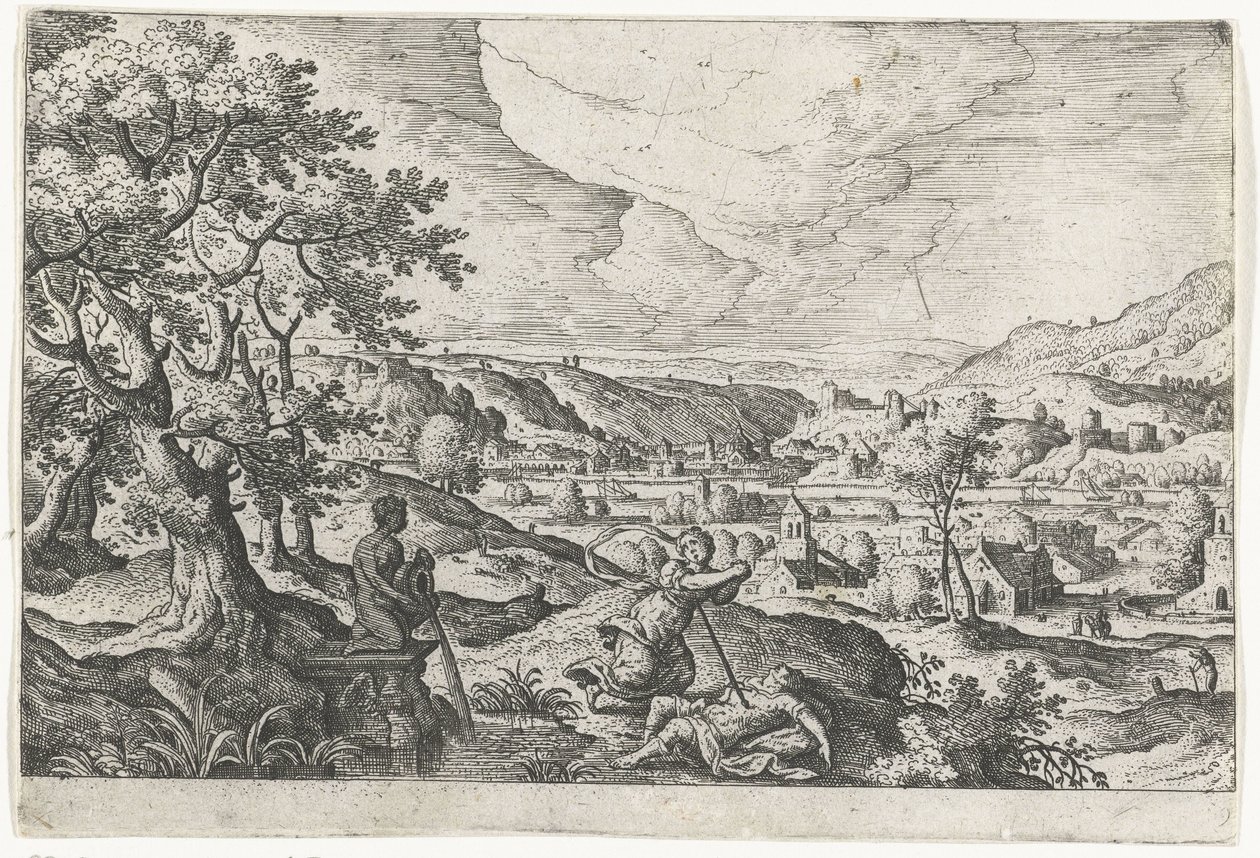 Pyramus en Thisbe door Anonymous