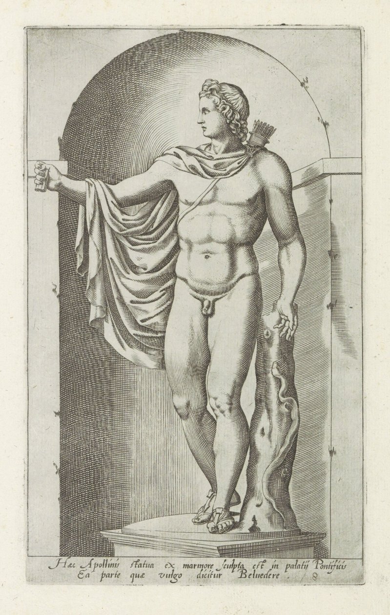 Sculptuur van Apollo door Anonymous