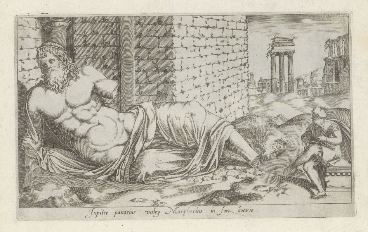 Sculptuur van Marforio door Anonymous
