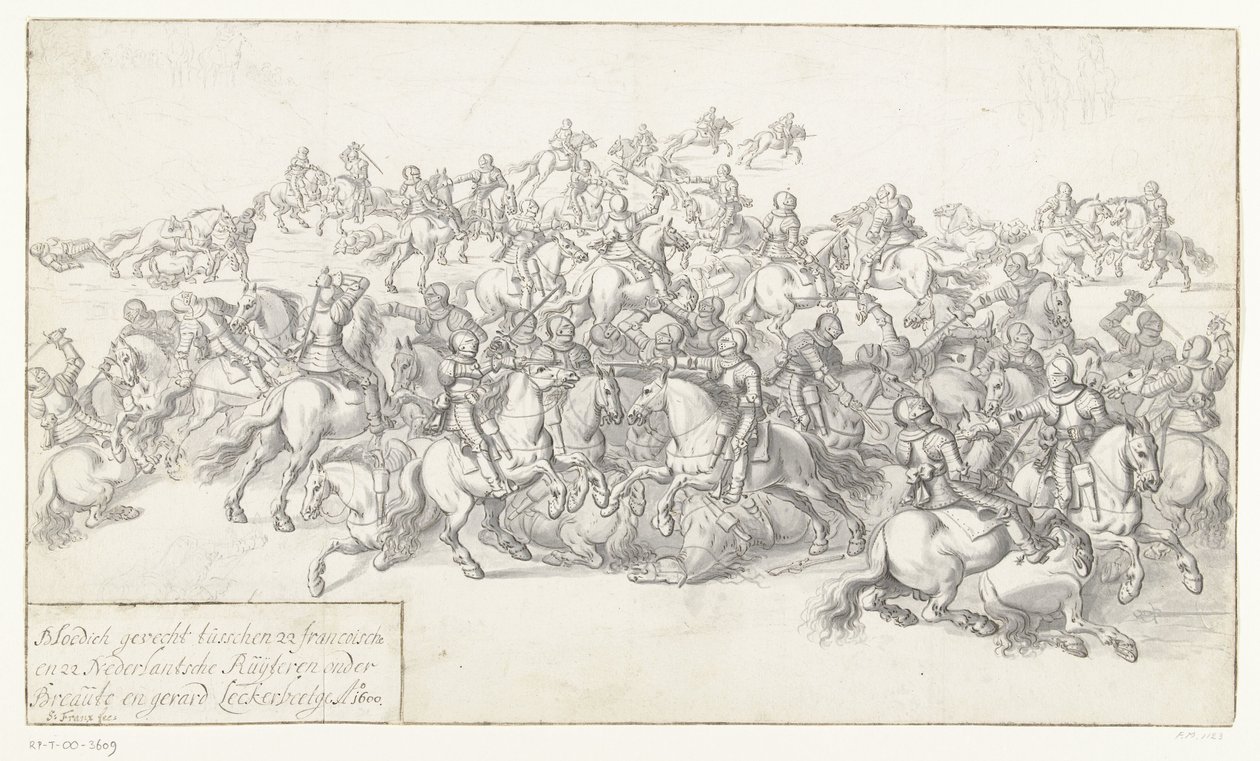 Slag van Lekkerbeetje, 1600 door Anonymous