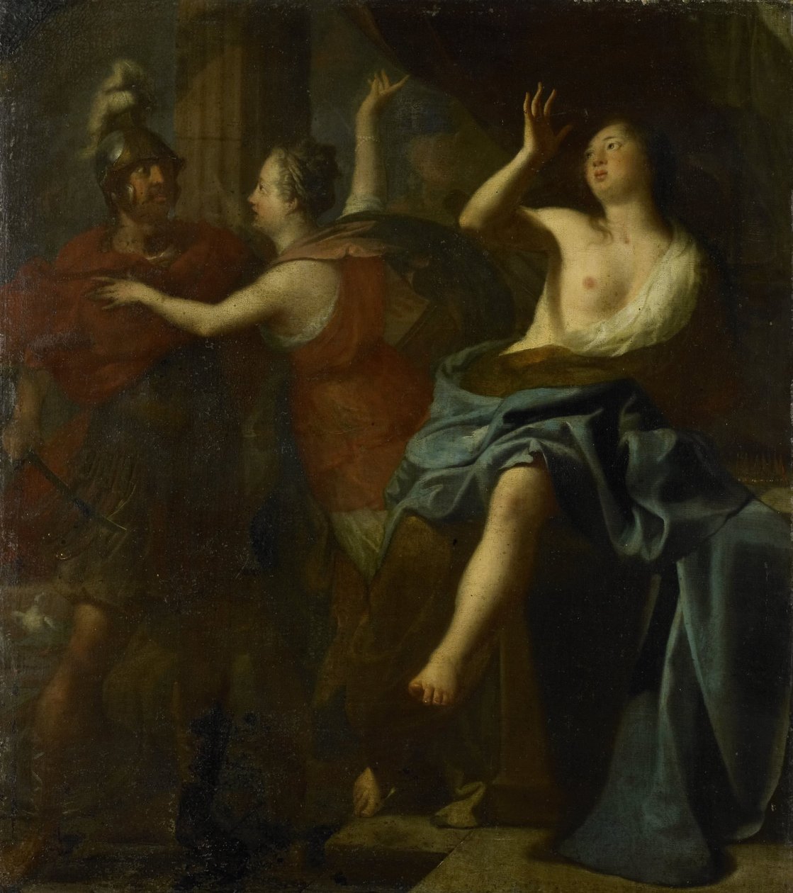 Tarquinius en Lucretia door Anonymous
