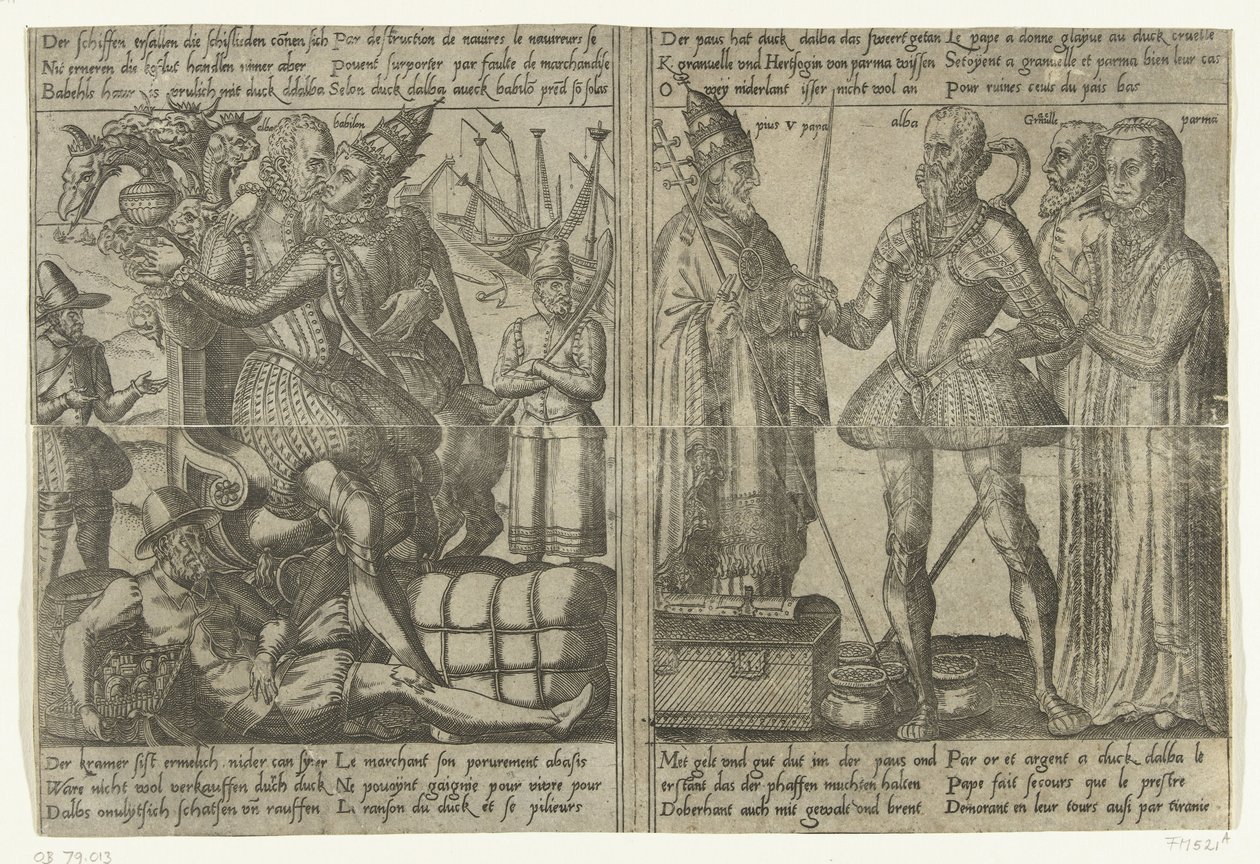 Terwijl Alva vrijt met de hoer van Babylon raakt de economie van het land in verval door Anonymous
