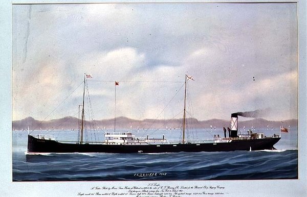De Tanker SS Lucifer door Anonymous