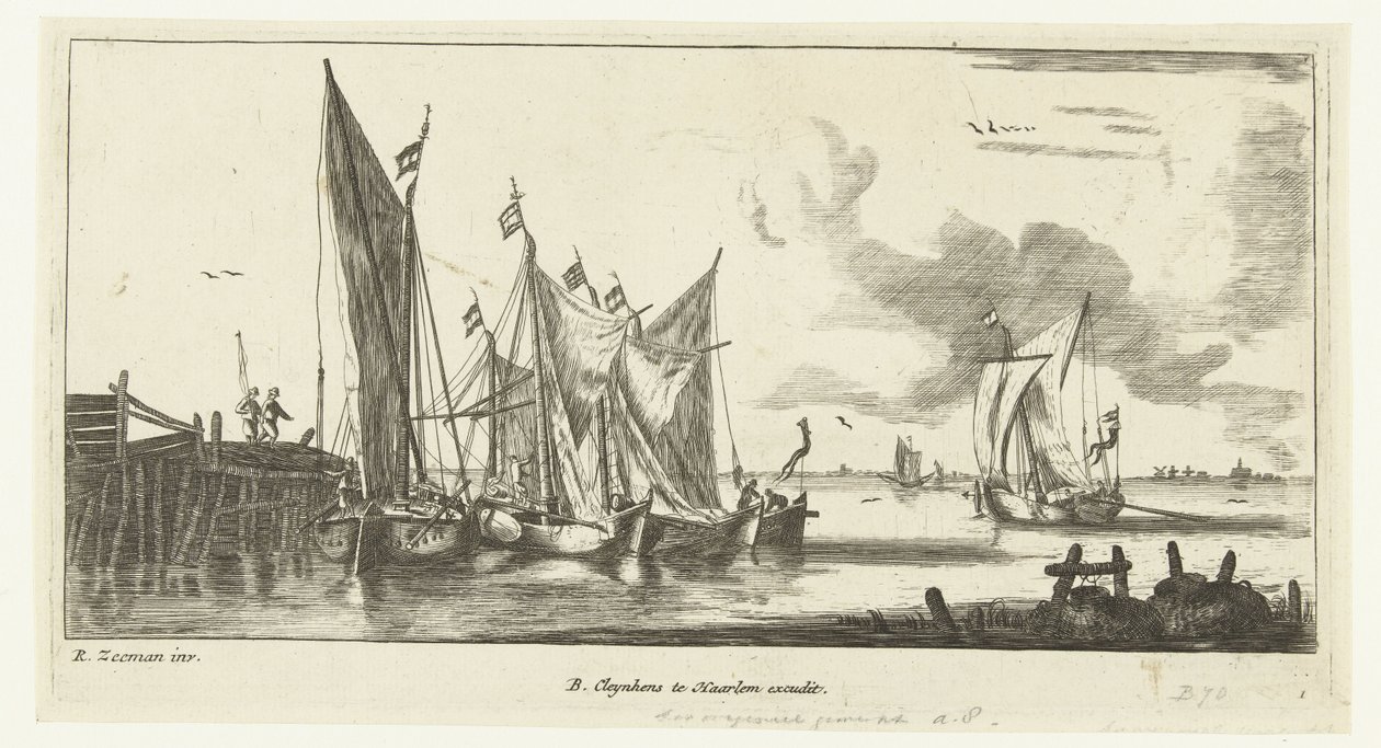 Tochtschuiten of Spaarndamse vissersboten door Anonymous