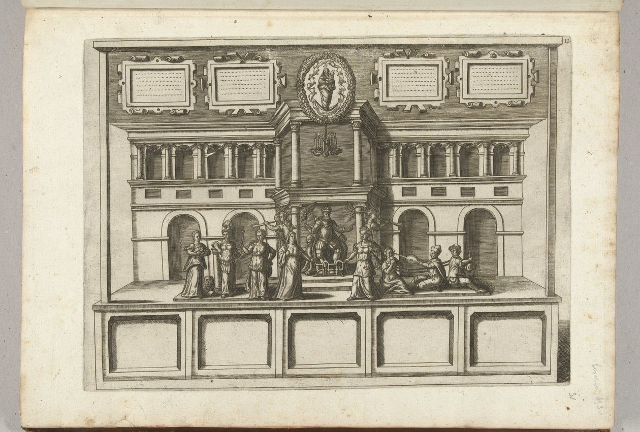 Toneel met deugden en ondeugden, 1594 door Anonymous