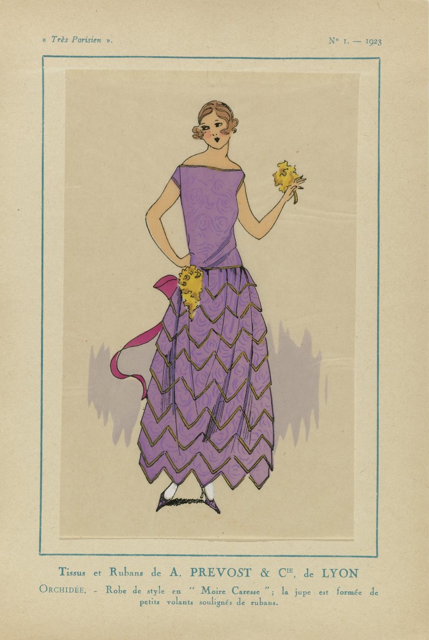 Très Parisien, 1923, No 1: Tissus et Rubans de A. PREVOST.... door Anonymous