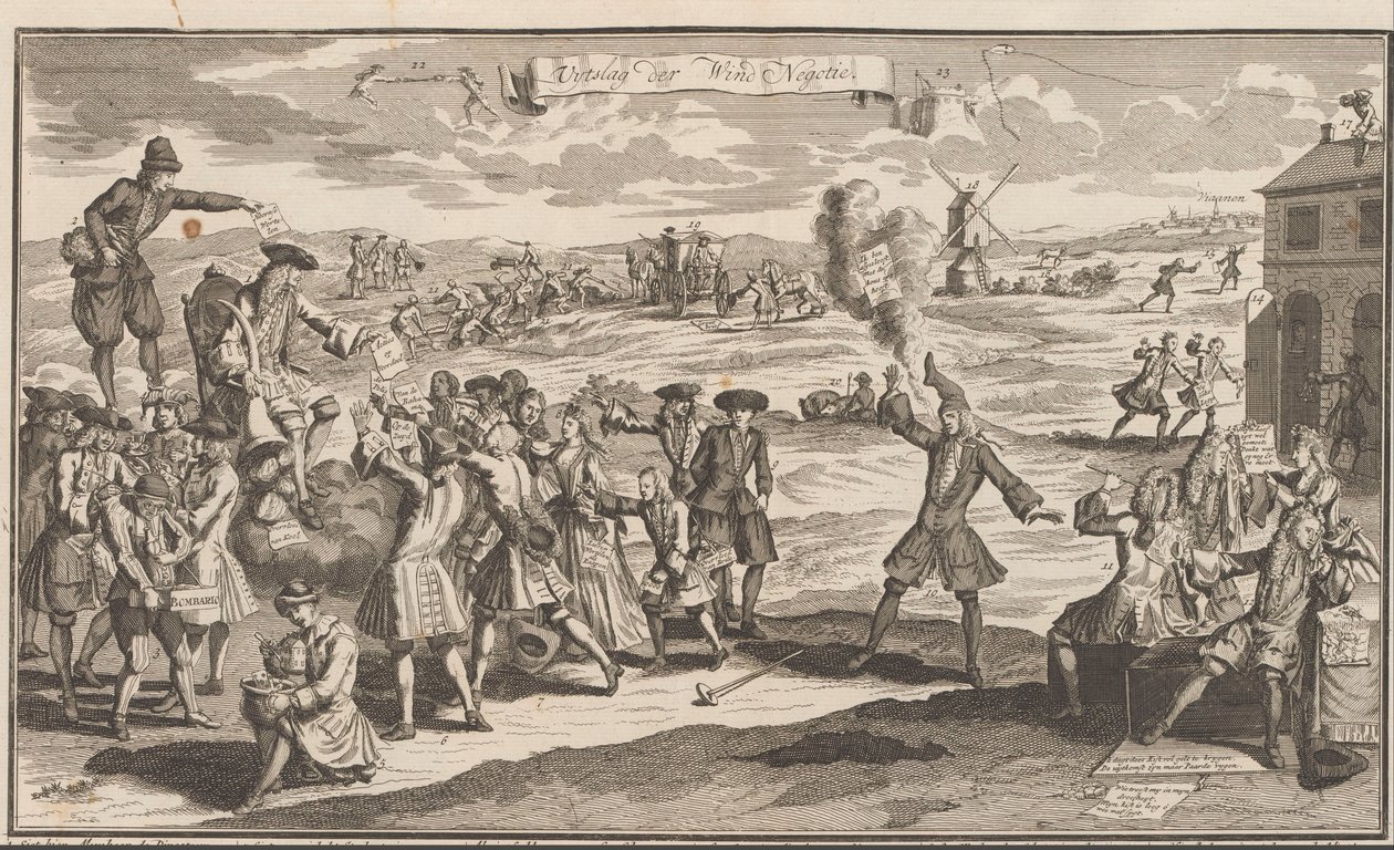 Uitslag van de windnegotie, 1720 door Anonymous