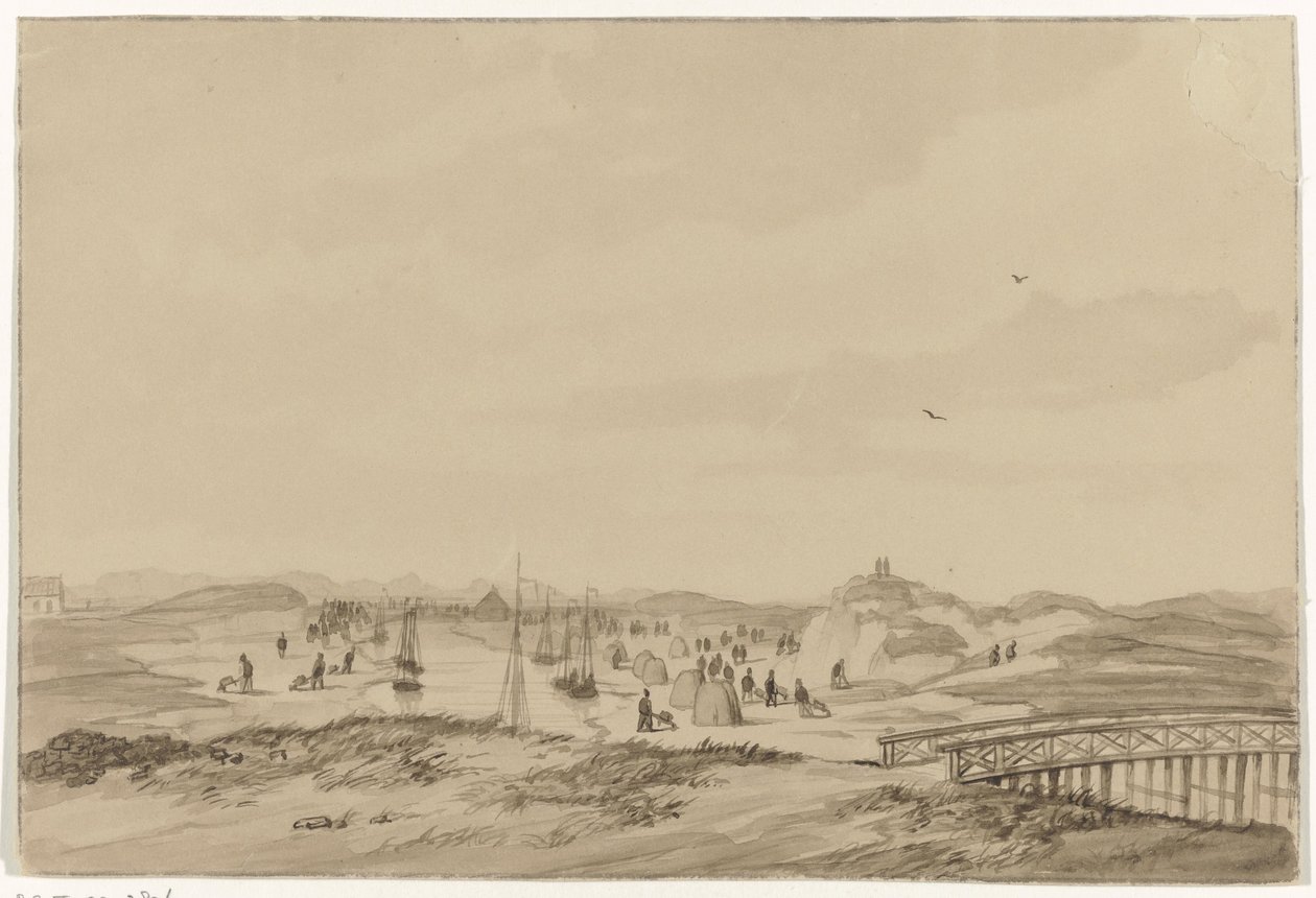 Zandafgraving in de duinen bij Den Haag, 1846 door Anonymous