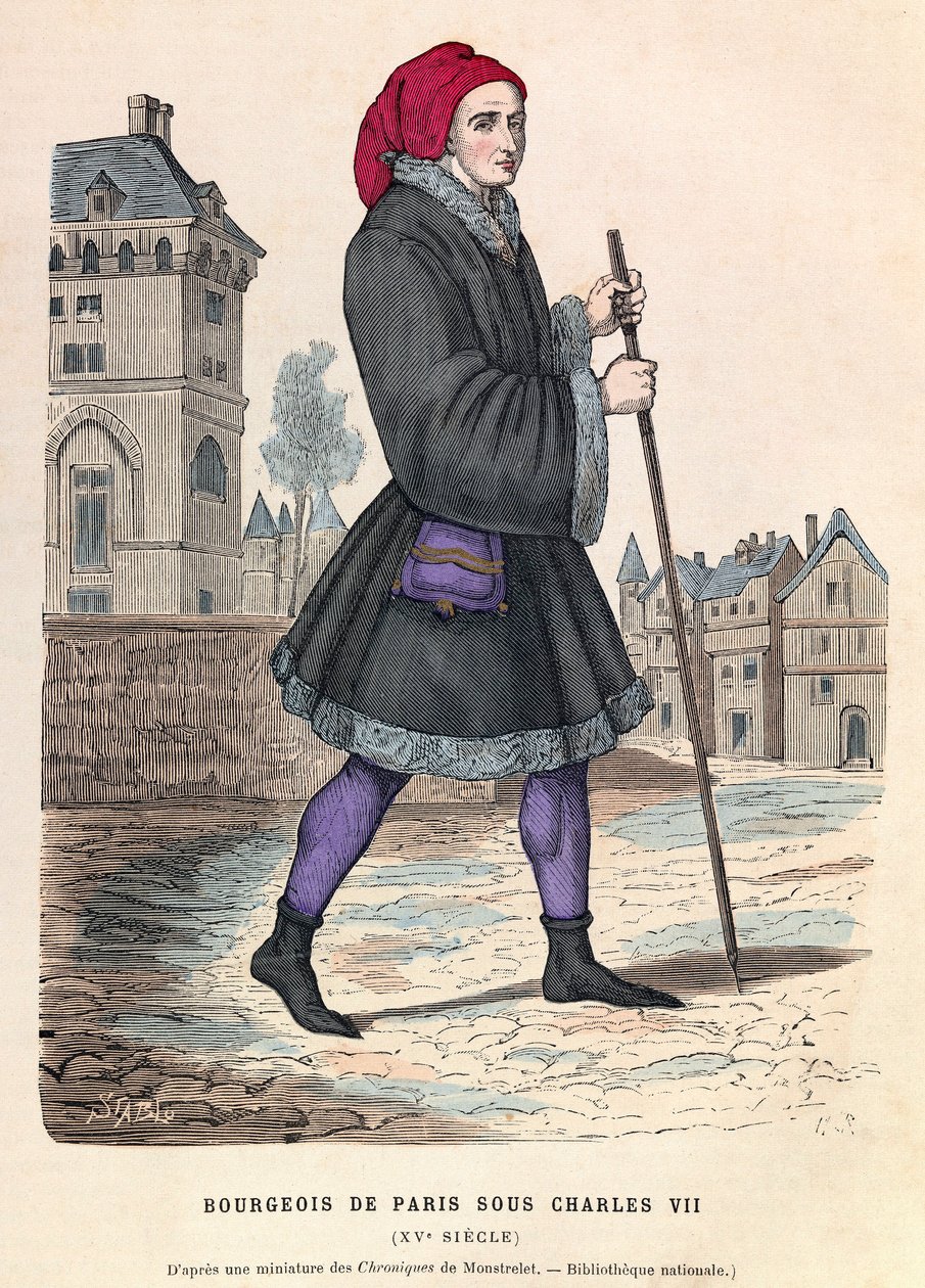 Een bourgeois van Parijs onder het bewind van koning Karel VII door Anonymous Anonymous
