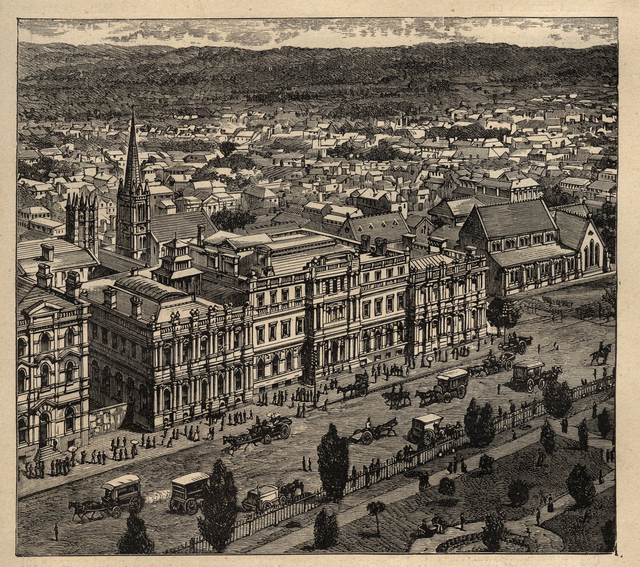 Adelaide - Australië - 1890 - gravure 1890 door Anonymous Anonymous