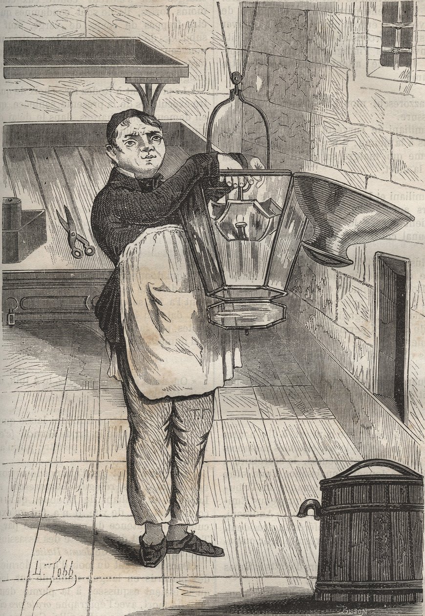 Anthelme Collet (1785-1840) bij de bagne de Rochefort. Gravure in 
