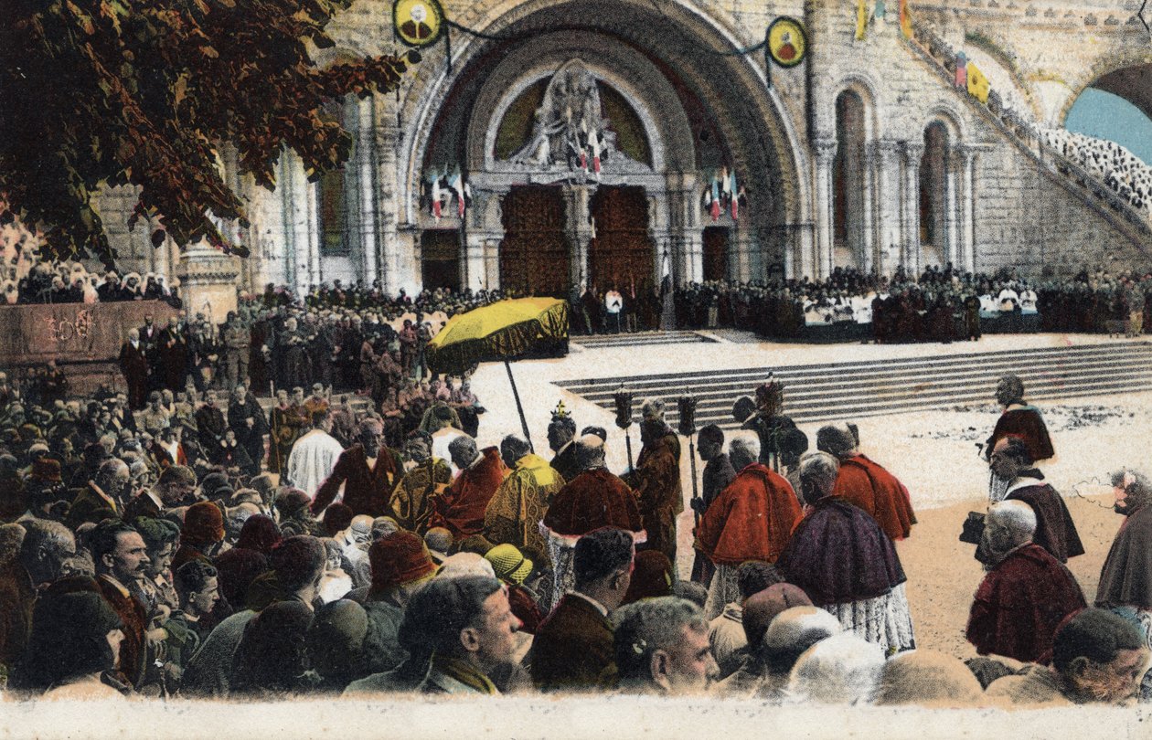 Ziekenzegen voor de rozenkrans in Lourdes - Hautes Pyrenees (65) rond 1900 door Anonymous Anonymous