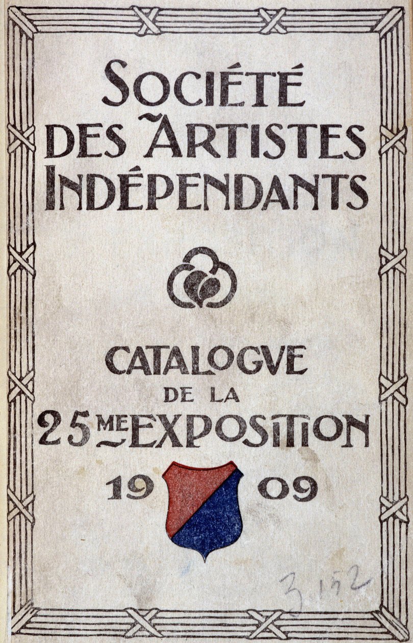 Catalogusomslag van de tentoonstelling van de vereniging van onafhankelijke kunstenaars door Anonymous Anonymous
