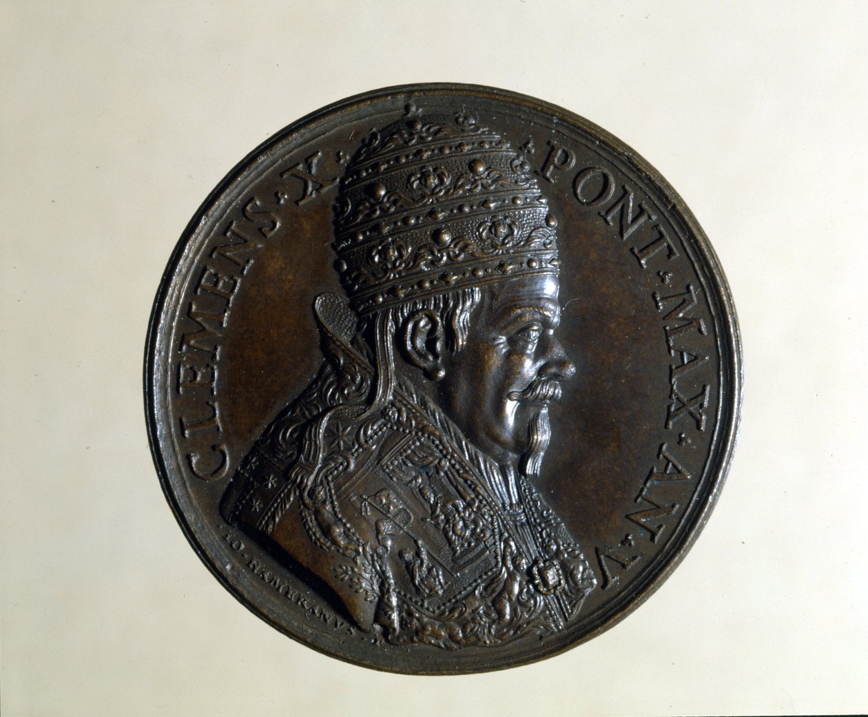 Clement X. Bronzen medaille, Milaan. door Anonymous Anonymous