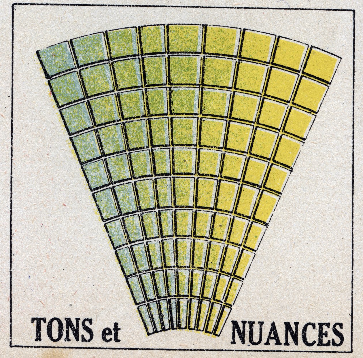 Kleuren: tonen en tinten. Anonieme illustratie uit 1925. Privécollectie. door Anonymous Anonymous
