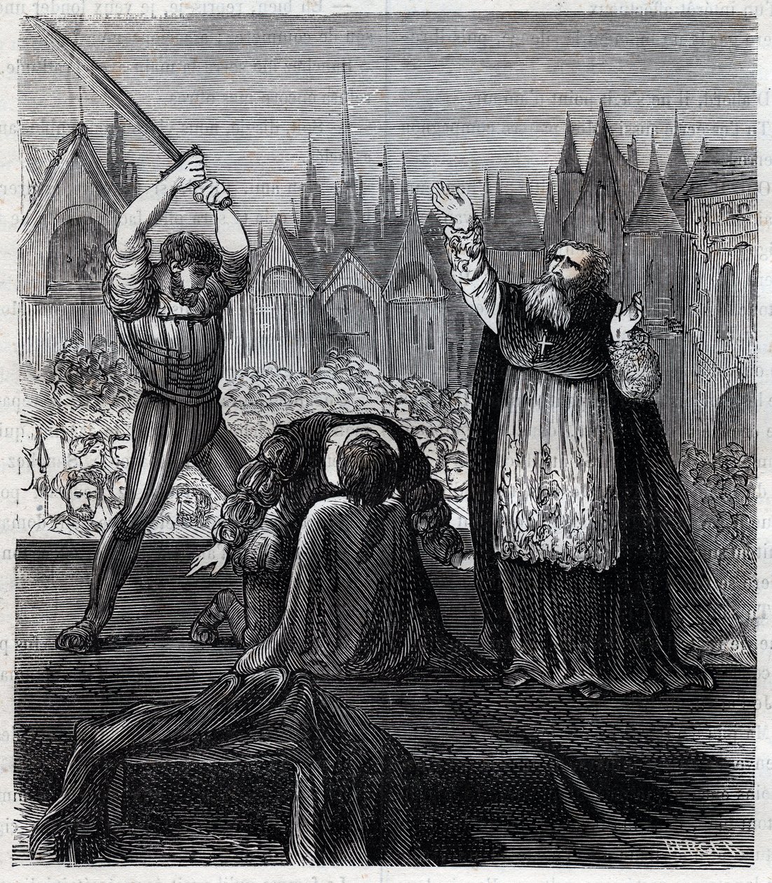 Onthoofding van graaf Egmont en Hoorn (1568) in Brussel tijdens de Spaanse tirannie in Nederland - Oorlog van Vierentwintig Jaar (1568-1648): de onthoofding van Lamoral, graaf van Egmont, prins van Gavere (1522-1568), Nederlandse politicus. Hij werd veroor door Anonymous Anonymous