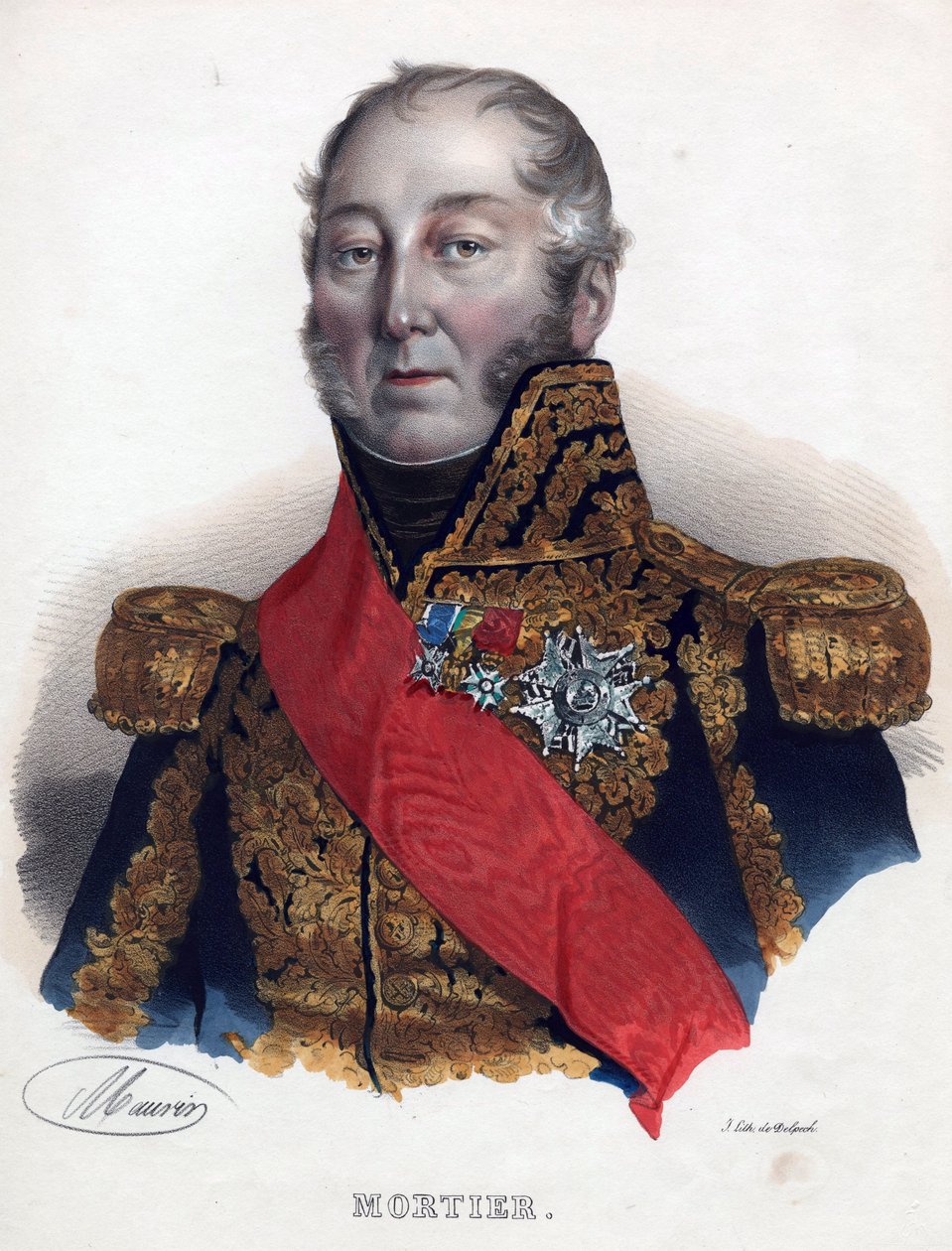 Edouard Adolphe Mortier, Maarschalk van Frankrijk door Anonymous Anonymous
